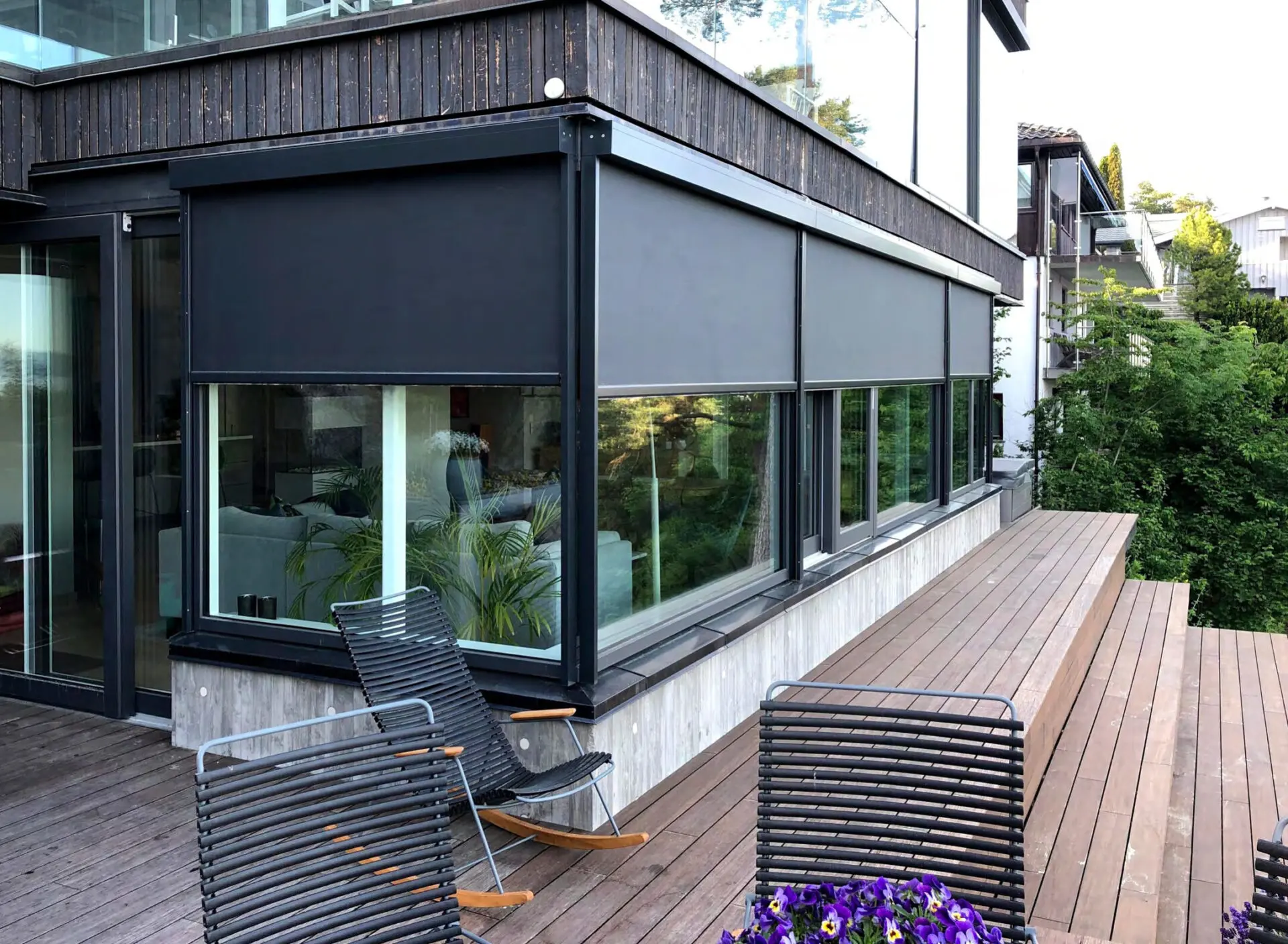 Рулонные шторы уличные Zip Roof Рулонные шторы уличные Zip Roof